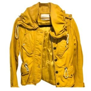 Yellow Leather Jacket